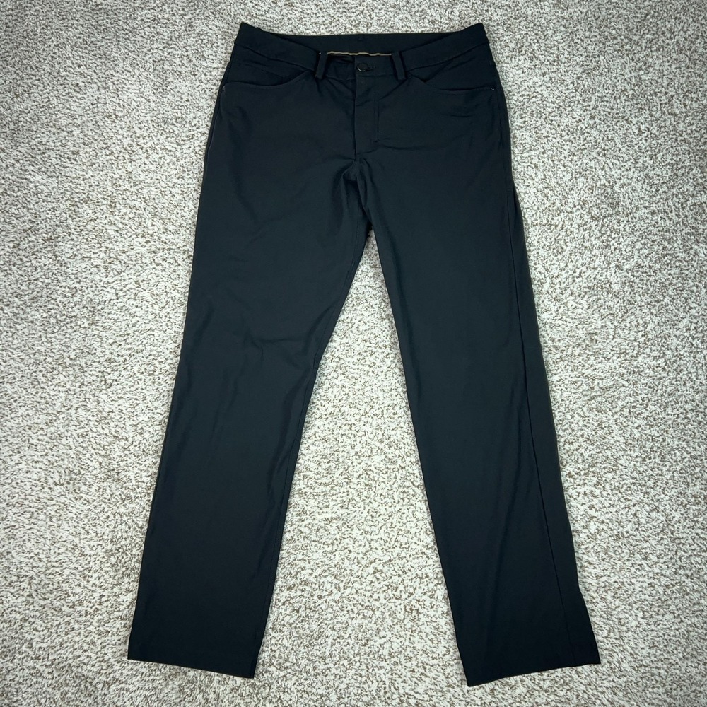 Lululemon Pants Mens 32x30 Black 5 Pocket Slim Chino Stretch Casual Performance